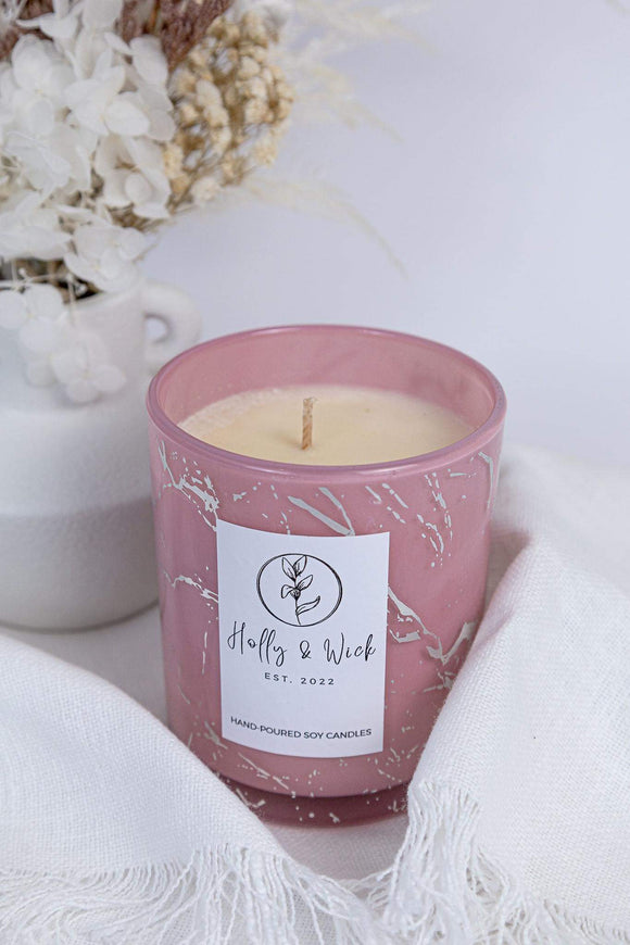 Holly & Wick Candle - Strawberries & Cream