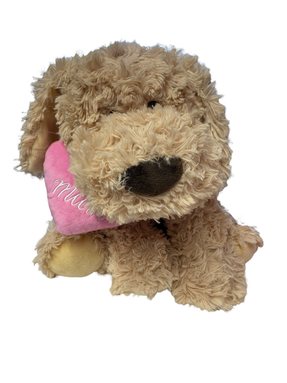 Max Dog with Mum Heart - 30cm