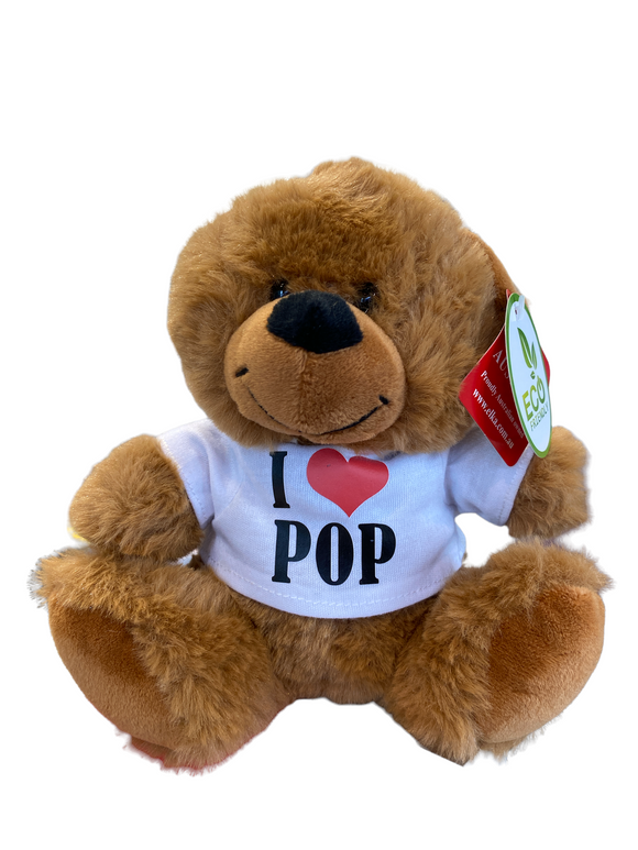 Bear I love Pop Shirt - 18cm
