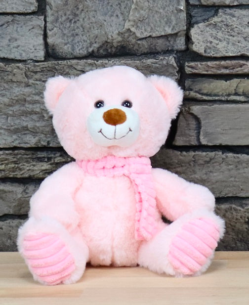 Pink Bear with Scarf