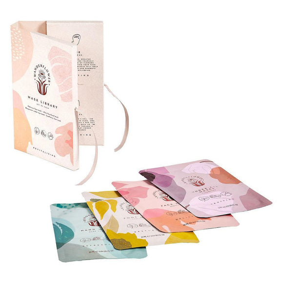 Wanderflower Revitalising Sheet Mask Set of 4