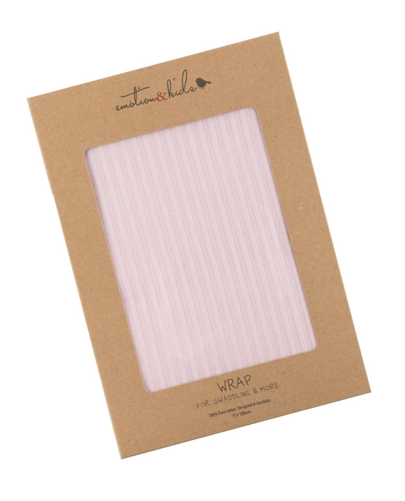 Pink Self Stripe Cotton Wrap